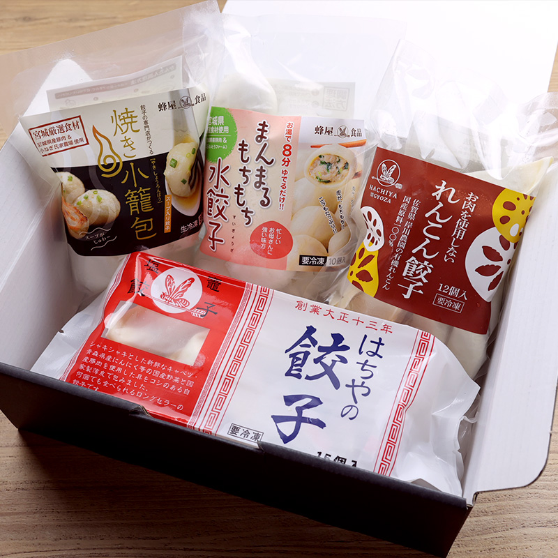 【ギフト用】お好み４点セット・れんこん餃子（化粧箱入り）