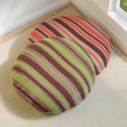 フロアクッションカバー 【シュニール ストライプ】 65R