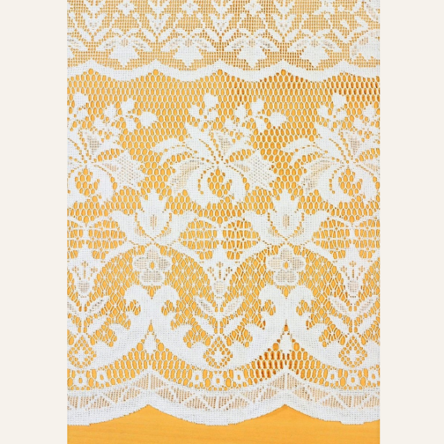 撥水加工レーステーブルクロス ホワイト 日本製 正方形 長方形【5818】