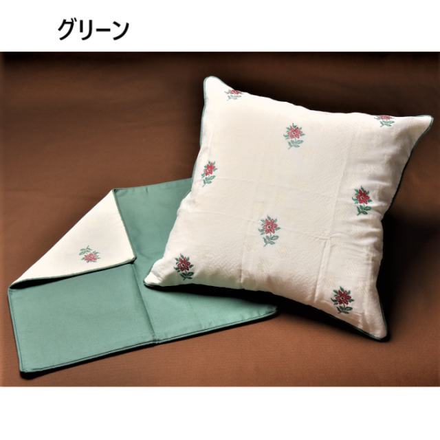クッションカバー 花柄 おしゃれ オロペサ 裏無地 45×45cm