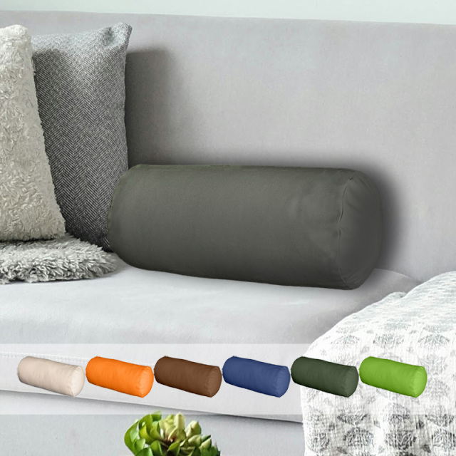 カバー単品】ボルスタークッションカバー 筒型 綿100％ 【オックス