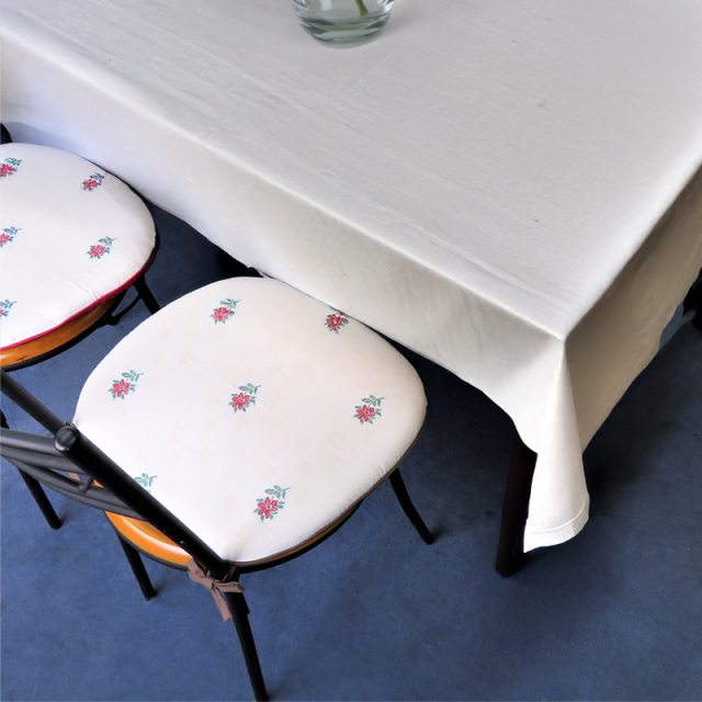 シートクッション バテイ型（馬蹄型） 椅子用 紐付き 座布団 おしゃれ