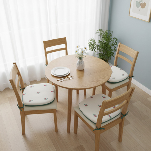 シートクッション バテイ型（馬蹄型） 椅子用 紐付き 座布団 おしゃれ