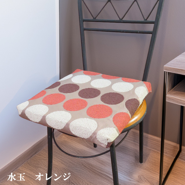 シェニールダイニングシートクッション　RD 4枚セット 楽天市場】座布団 椅子用 4枚セットの通販