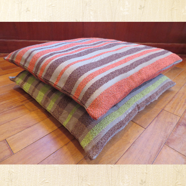 座布団カバー シュニール ストライプ 銘仙判 55×59cm