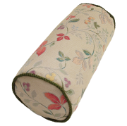 【限定商品】 高級 筒型クッションカバー ボルスタークッションカバー  18R×40cm 【タモガ】 スペイン生地 日本製/ベージュ