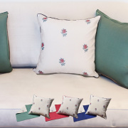 クッションカバー 花柄 おしゃれ オロペサ 裏無地 45×45cm　