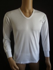 1223_紳士_長袖U首シャツ_LL