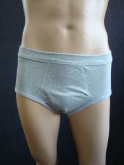 045AXV_紳士_吸水ブリーフ_杢グレー_LL