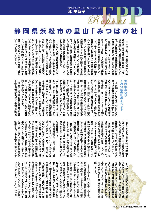 『HADO LIFE』2025年夏号林美智子