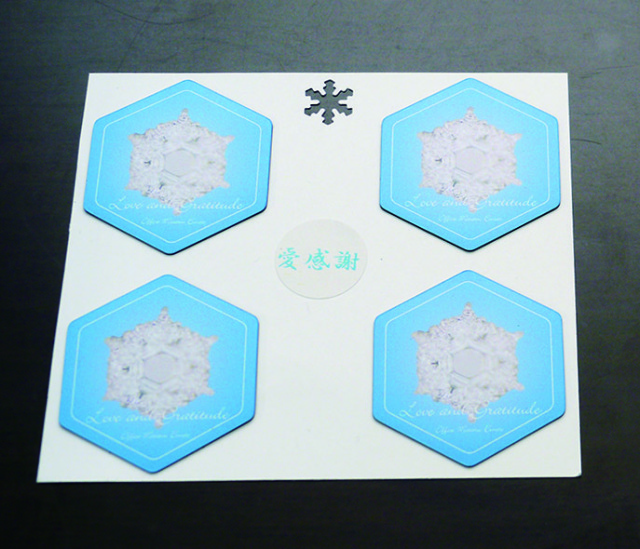 愛感謝の結晶マグネットステッカー 4枚セット