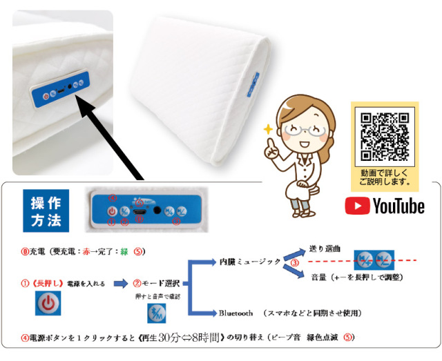 ニューロコードスマートピロー操作方法