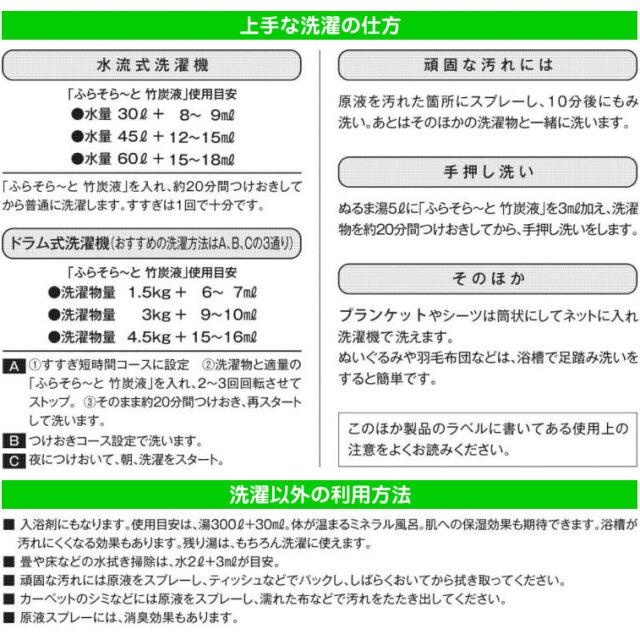 布良・竹酢液の使い方
