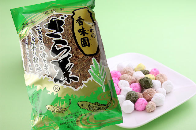 ざら茶。津和野のざら茶はノンカフェイン、香ばしさはが特徴のお茶