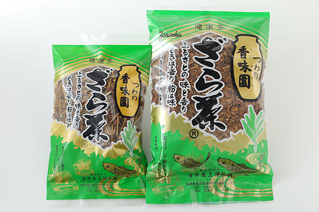 ざら茶。津和野のざら茶はノンカフェイン、香ばしさはが特徴のお茶