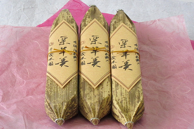 栗で練られた。栗ようかん