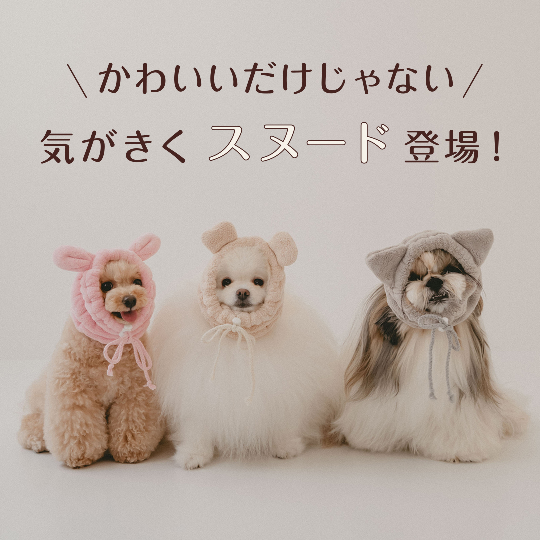 【公式】うちのこのためのスヌード【美容師さんが考えた髪のためのタオルの素材で作ったふわふわスヌード】 吸水 速乾 カットパイル もっとペット 小型犬 中型犬 大型犬 ハホニコ