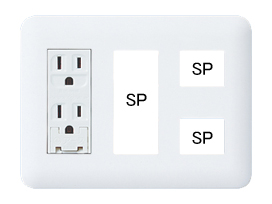 天井コンセント２個 配線器具.com：コスモシリーズワイド21【組合せ品】コンセントセット