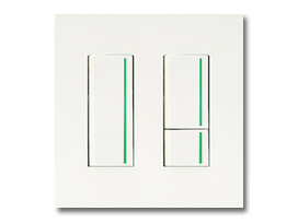 NKシリーズ配線器具３路ガイドランプ付スイッチセット(シングル+ダブル)2連用プレート付-ピュアホワイト 神保電器（JIMBO）