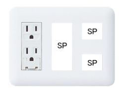 【組合せ品】コンセントセット アースターミナル付接地ダブルコンセント2EET、3SP、2SP パナソニック（Panasonic）