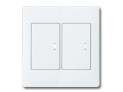 アドバンスシリーズ配線器具スイッチセット2連用プレート付-マットホワイト ほたるスイッチB(片切)×1 ほたるスイッチC(３路)×1 パナソニック(Panasonic)