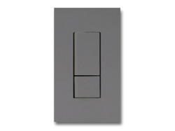 NKシリーズ配線器具３路スイッチダブルセット1連用プレート付-ソリッドグレー・ソフトブラック 神保電器（JIMBO）