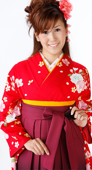 桜・牡丹【袴レンタル着物】K2384