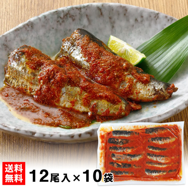 骨まで食べられる 明太いわし 12尾入り×10袋セット（500g×10）ネット限定　※こちらは冷凍です※