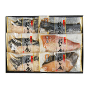 銀だらみそ漬けと切り身みりん漬けセット（銀だらみそ漬け×3枚、さわら・真鯛・銀だらみりん漬け×各1枚）
