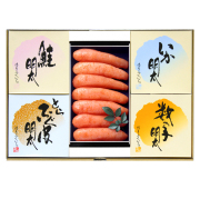 珍味玉手箱F（辛子明太子300g、鮭明太・とらふぐ明太・いか明太・数の子明太 各100g）