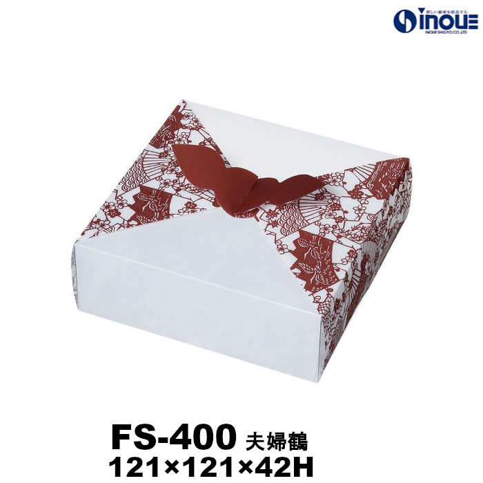 【SALE 在庫限り 送料無料】クリアケース 風呂敷ケース FS-400 夫婦鶴 121W×121D×42H 材質:PET