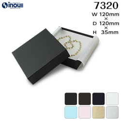 フェザーケース 7320 内寸:120W×120D×35H 外寸:126W×126D×37H 1セット36個 綿＋薄紙付き