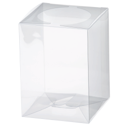 ノーマル　クリアケース　ｃ-80-1ｂ　サイズＷ80×Ｄ80×Ｈ110　材質ＰＶＣ　１セット１００枚　　　