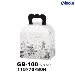 クリアケース ギフトバッグ GB-100 シュシュ 115W×70D×80H 材質:PET 1セット50枚～