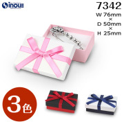 フェザーケース リボン 7342 内寸:76W×50D×25H 外寸:82W×56D×27H 1セット12箱