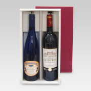 ロングワインかぶせ箱２本入れ用　内寸：345×175×82　１セット５０枚　