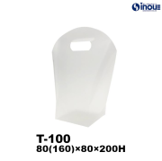 ピュアバッグ T-100 W80(160)×80×H200 材質:PP 底板付き 1セット40枚～