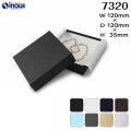 フェザーケース 7320 内寸:120W×120D×35H 外寸:126W×126D×37H 1セット36個 綿＋薄紙付き