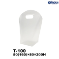 ピュアバッグ T-100 W80(160)×80×H200 材質:PP 底板付き 1セット40枚～