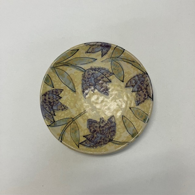 花絵皿 キキョウ はこだて工芸舎