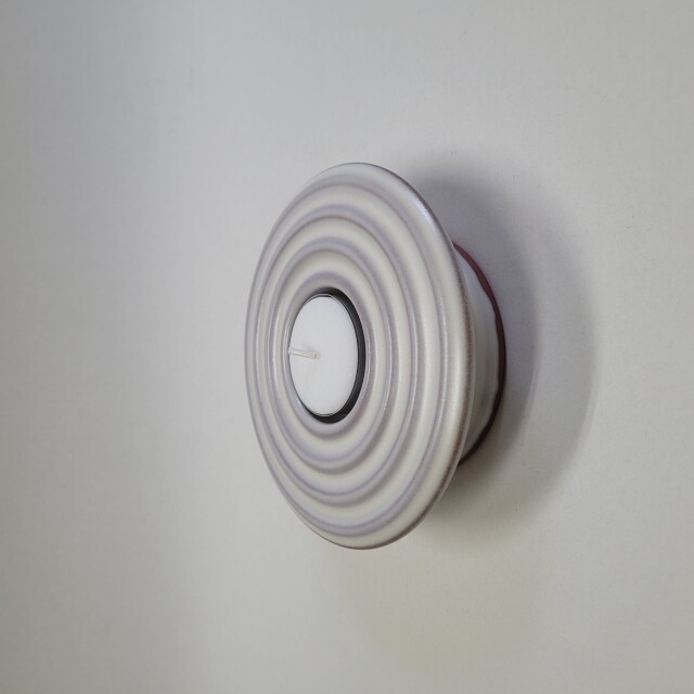 RIPPLE - 4cm candle holder (white)