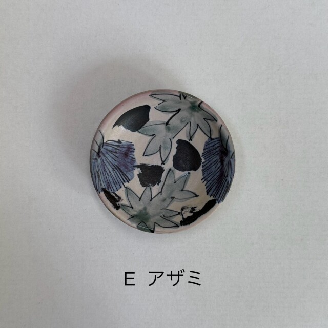 堂前守人 花絵 小皿 はこだて工芸舎