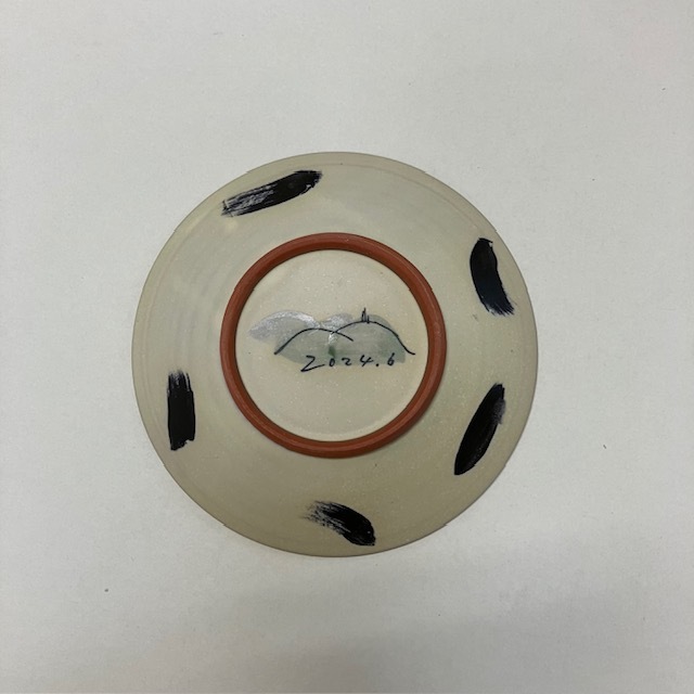 花絵皿 キキョウ はこだて工芸舎