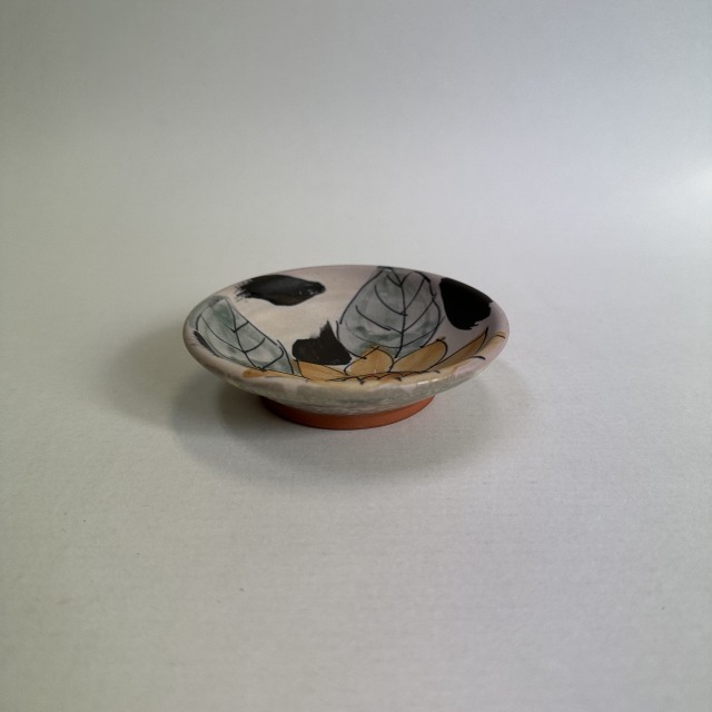 [陶芸家] 堂前守人作 楕円 皿 堂前守人