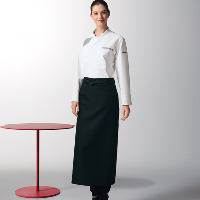 617 カゼン コックコート 黒 白 おしゃれ かっこいい 男女兼用 長袖 制菌加工 シャツ 制服 カフェ レストラン 飲食 ホテル シェフ 調理師 ソムリエ フロアー スタッフ サービス フード 飲食店 ユニフォーム フードサービス Kazen 食品 ユニセックス 大きいサイズ