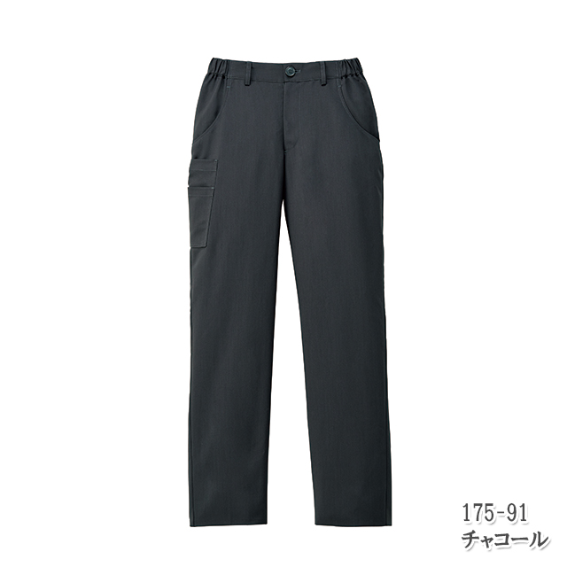 175 カゼン ナースウェア パンツ 男女兼用 聴診器ポケット付き 工業洗濯可 制菌 透け防止 吸汗 制電 防汚 KAZEN 医療用 看護師 医者 医師 ドクター スラックス ズボン 白衣 ユニセックス 大きいサイズ ノータック