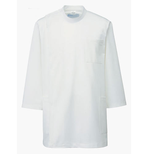 246 アプロン 医務衣 メンズ七分袖 快適な作業性を追及したケーシースタイル