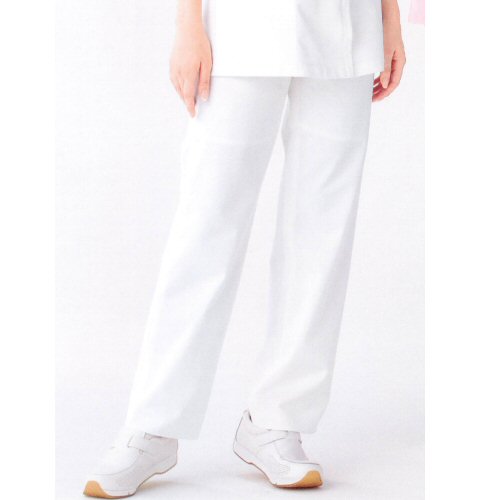 269-10 カゼン ナースウェア パンツ スリム 女性用 ノータック 後ろゴム ポケットなし 左脇ファスナー 工業洗濯可 制菌 透け防止 裏地付き 吸汗 制電 ストレッチ 防汚 KAZEN 医療 看護師 レディース レディス 