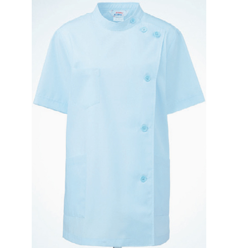 360-31 アプロン レディス医務衣 半袖 サックス