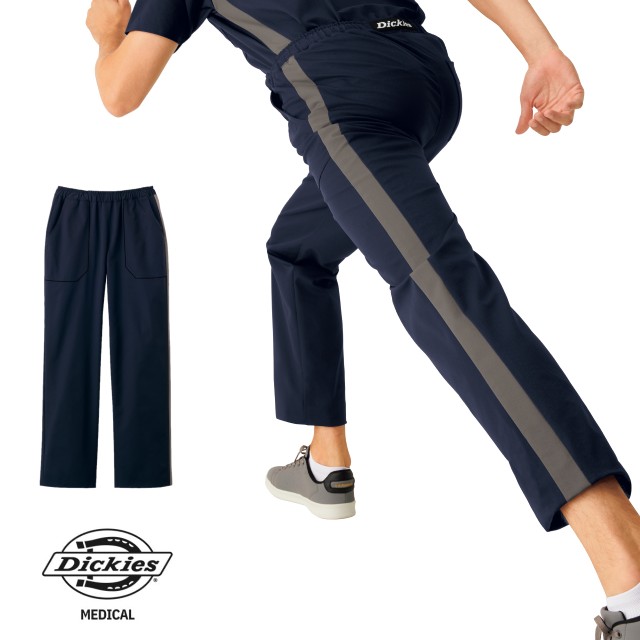 Dickies ディッキーズ メディカルウェア パンツ 男女兼用 5037SC フォーク 動きやすい ストレッチ  ウエストゴム ひも入り ポケット FOLK 医療用 看護師 ナース 医師 ドクター 介護 施設 歯科 リハビリ 理学療法士 接骨院 整体 動物病院